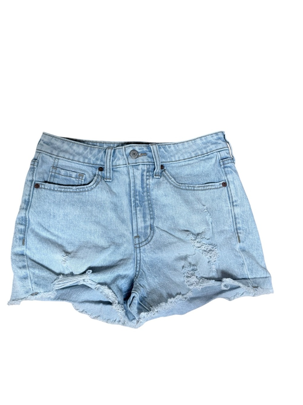 Old Navy OG Straight High-Rise Distressed Lightweight Denim Cutoff Shorts